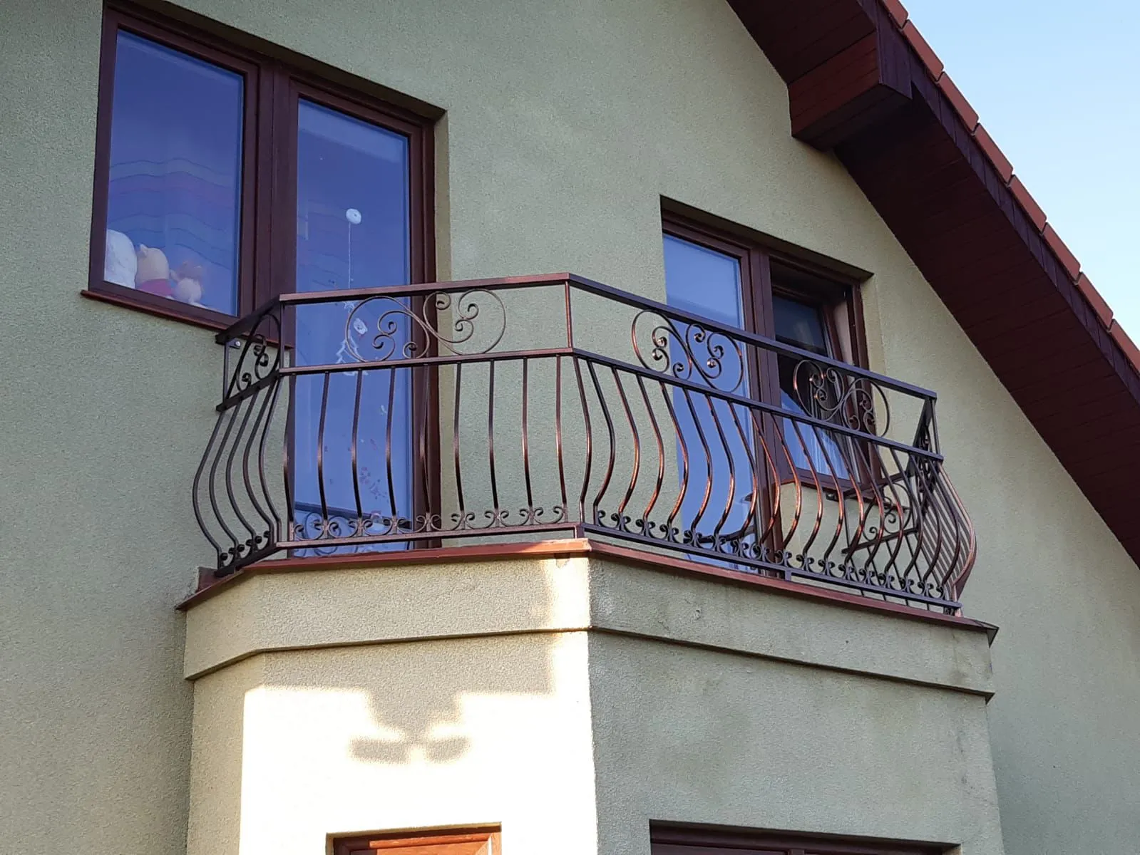 Balustrada balkonowa kuta ozdobna stalowa - realizacja okolice Gorzowa | Stalowy Bechta