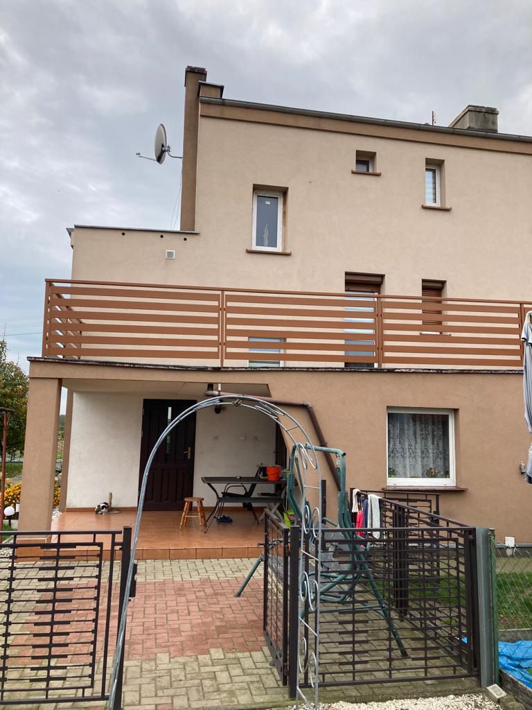 Balustrada tarasowa brązowa